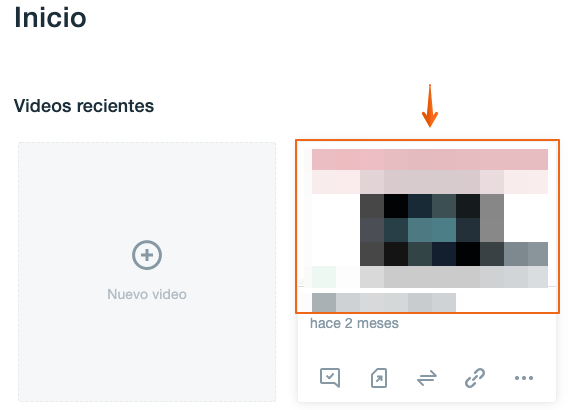 Abre el vídeo a proteger en Vimeo