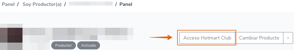Acceso al Hotmart Club