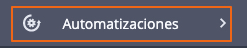 Apartado automatizaciones en Active Campaign