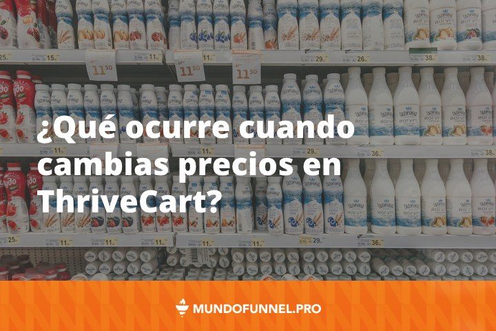 Cambiar precios en ThriveCart