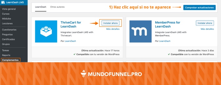 Addon para conectar ThriveCart para LearnDash