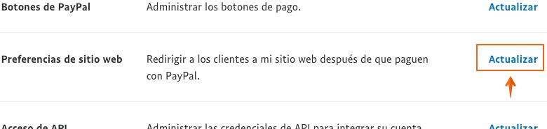 Configurar IPN Url de PayPal