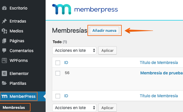 Cómo crear la página de registro en MemberPress automáticamente