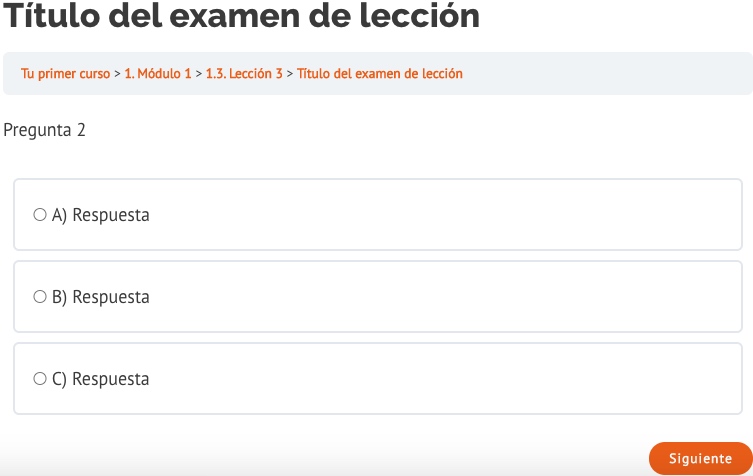 Ejemplo de examen tipo test