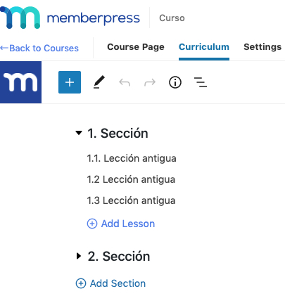 Índice curso memberpress courses