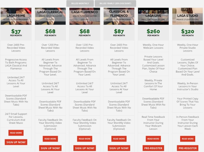 Precios de membresía musical