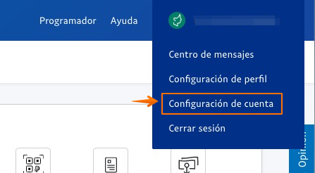 Configuración de cuenta