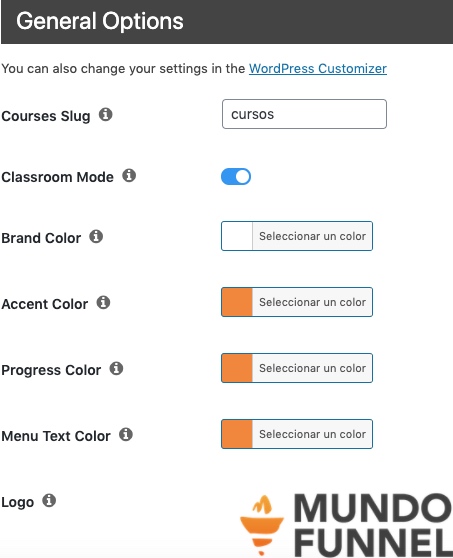 Personalización en MemberPress Courses