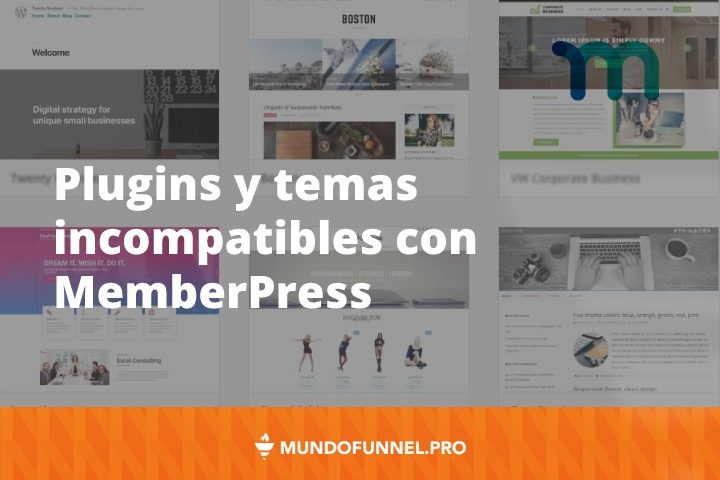 Listado de plugins y temas incompatibles con MemberPress