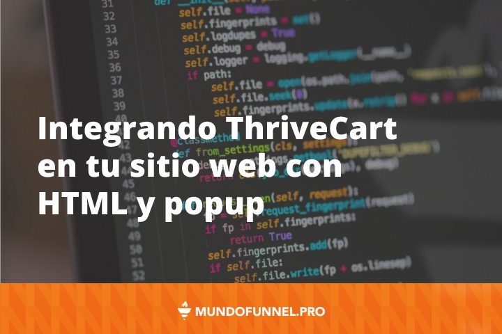 Crear un checkout popup con ThriveCart